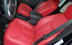 Red Custom Leather Seat Covers For 2016