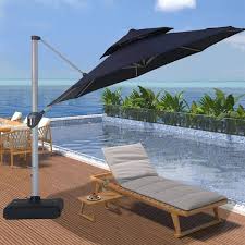 Tier Canopy Cantilever Patio Umbrella