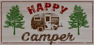 Retro Camper Rustic Camping Sign