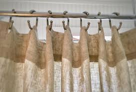 Natural Linen Shower Curtain Made In