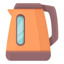 Glass Electric Kettle Icon Cartoon