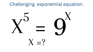 How To Solve Exponential Equation X 5 9
