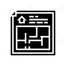 Floor Planning Glyph Icon Vector