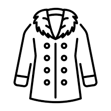 A Line Style Icon Of A Fur Coat