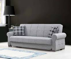 Silva Gray Fabric Sofa Bed At Futonland