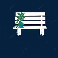 Park Bench Vector Art Png Nice White