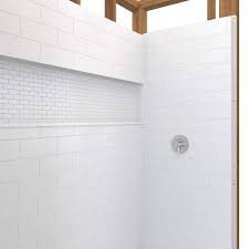 Subway Tile Shower Wall Surround