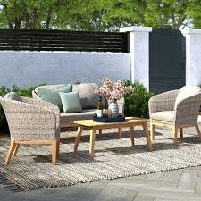 Sylvie 4 Piece Teak Sofa Seating Group