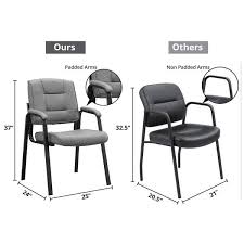 Homestock Gray Office Guest Chair Set