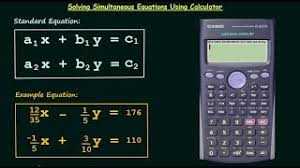 Solving Simultaneous Equations Using