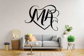 Ma Wedding Monogram Wall Interior Decor