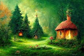 Fairy Tale Fantasy Forest Wiht