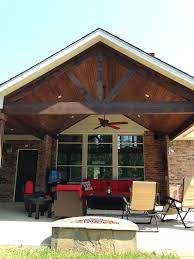 Covered Patio A Frame Stained Cedar