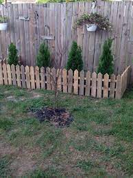 Picket Fence Done Diy Garden Fence