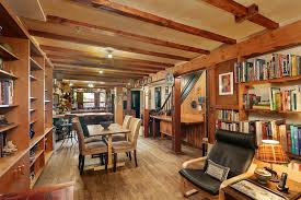 park slope townhouse with exposed beams