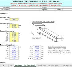 simplified torsion ysis for steel
