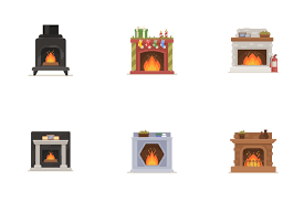 456 Fireplace Icon Packs Free In Svg