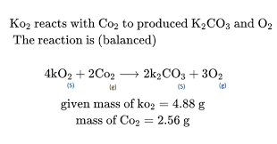 Potassium Superoxide Ko2 Reacts