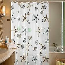 Beach Ocean Themed Shower Curtain
