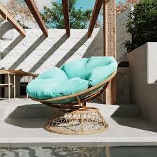 Outdoor Patio Papasan Lounge Chair