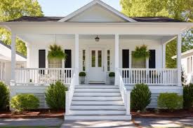 Greek Revival House With White Wooden
