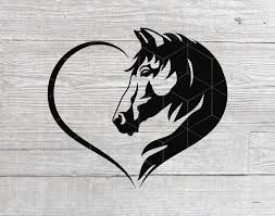 Horse Svg Heart Svg Digital