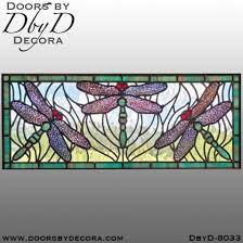 Custom Stained Glass Dragonfly Window