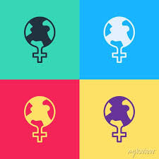 Pop Art Feminism In The World Icon