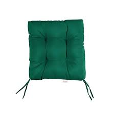 Green Tufted Chair Cushion Square