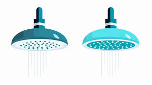 Modern Bicolor Shower Icon For