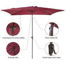 Rectangular Patio Umbrella Outdoor