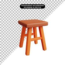 3d Ilration Of Simple Icon Furniture