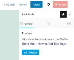 Rank Math How To Add Title Tags