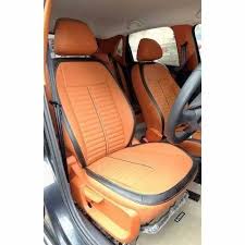 Leatherite Front Back Orange Car Seat
