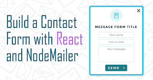 contact form with react and nodemailer