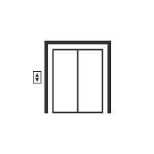Open Window Line Icon Set In Flat Style