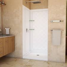 Center Drain Shower Base And Qwall 5