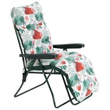 Folding Metal Reclining Garden Chair