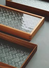Retro Glass Tray Rectangular Creative