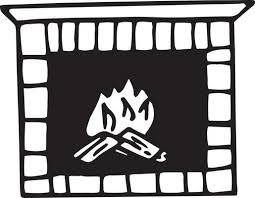 Fireplace Drawing Vector Art Icons