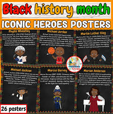 Famous Black Figures Poster Set