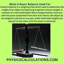 what is beam balance used for