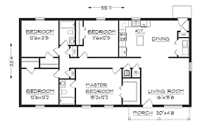 House Blueprints Rectangle House Plans