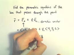 Parametric Equations Of Line Passing