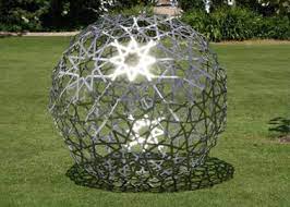 Metal Garden Ornaments Sphere Sculpture