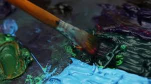 Oil Painting Stock Footage