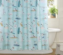 Peanuts Snoopy Surf Shower Curtain