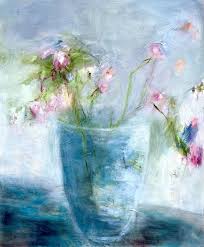 Blue Flowers Painting By Ines Klich