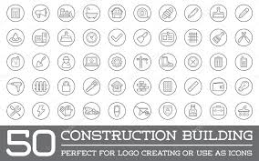 Set Of Construction Building Icons