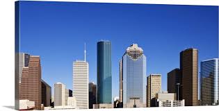 Houston Skyline Texas Wall Art Canvas